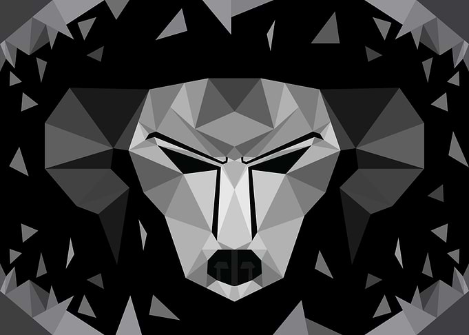 Low poly Art Bull Head