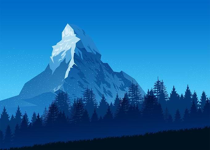 Great Art Mountain Snow