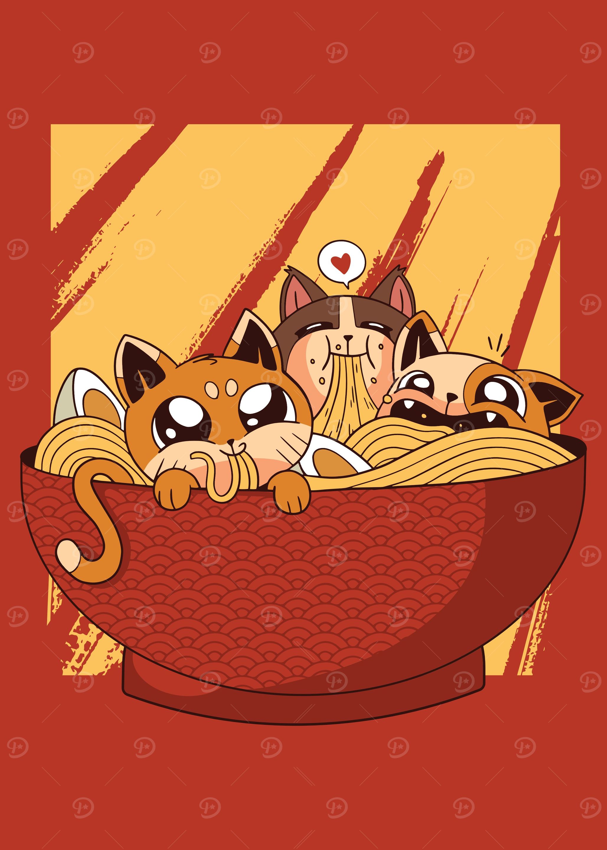 Cats meets Ramen