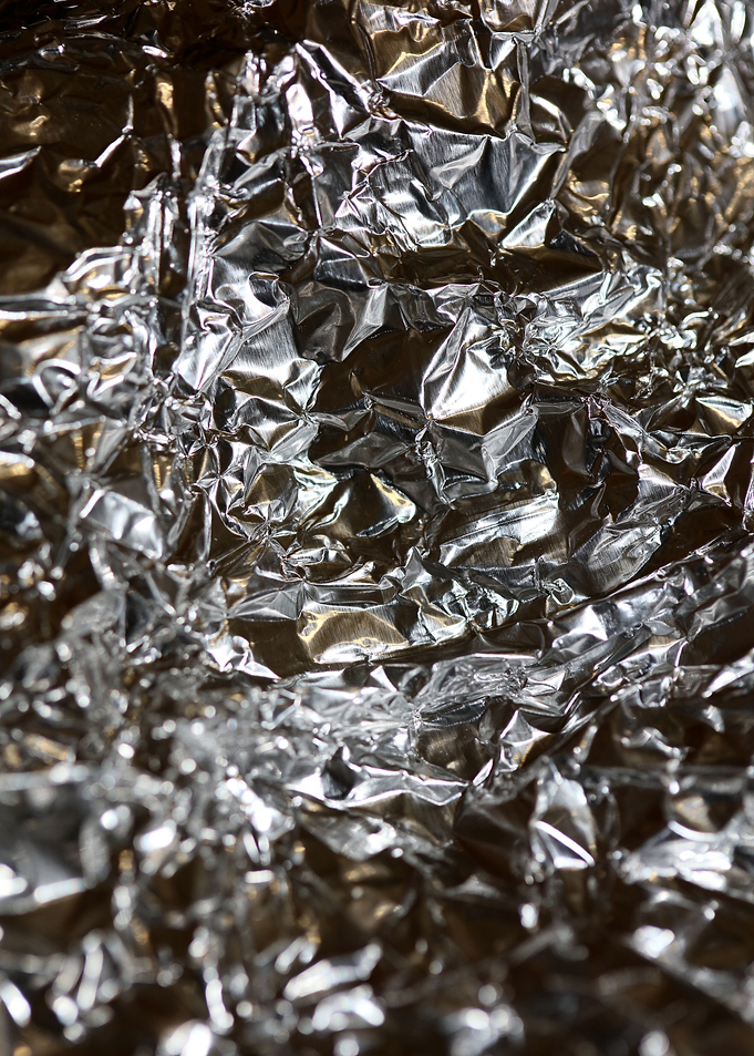 Alu folie abstract macro