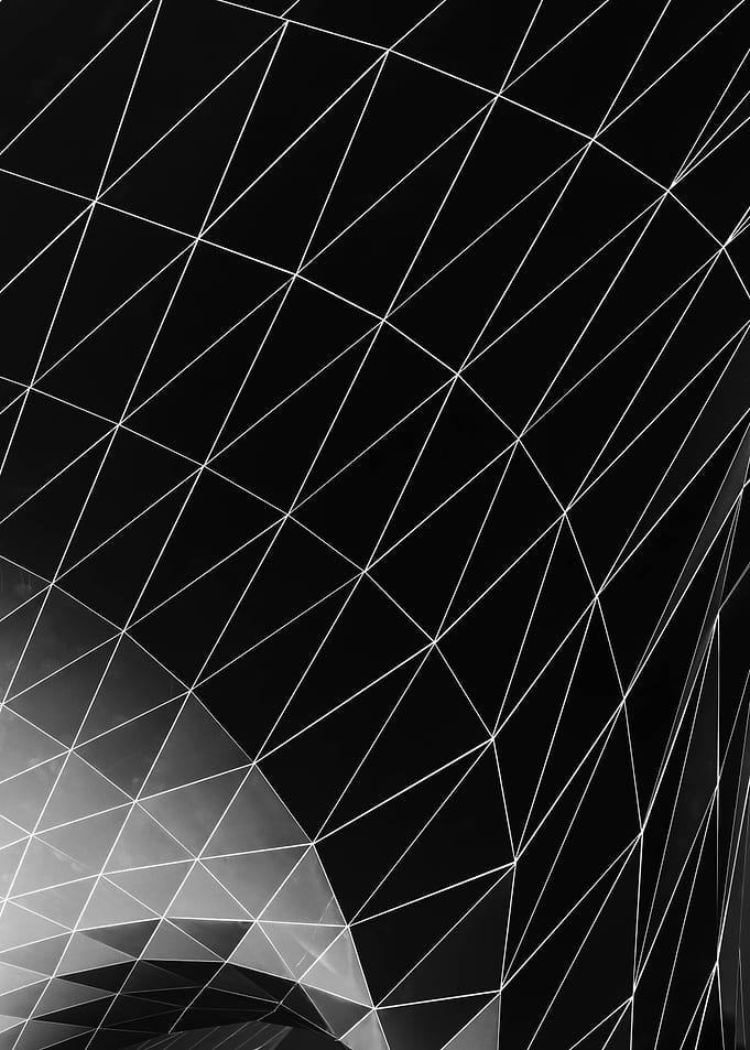 Black glass surface