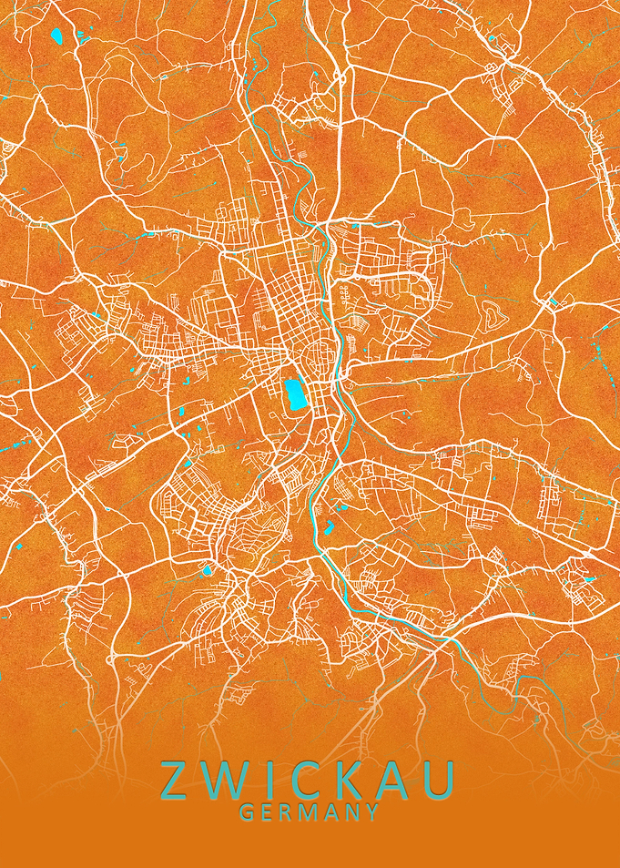 Zwickau Germany City Map