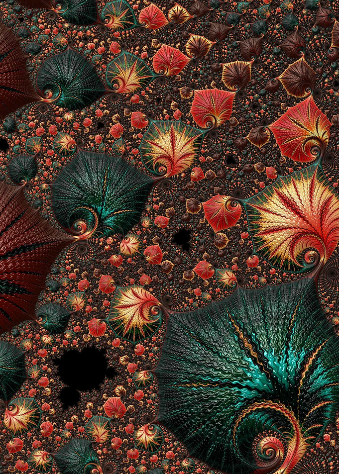 Orange and Teal Fractal