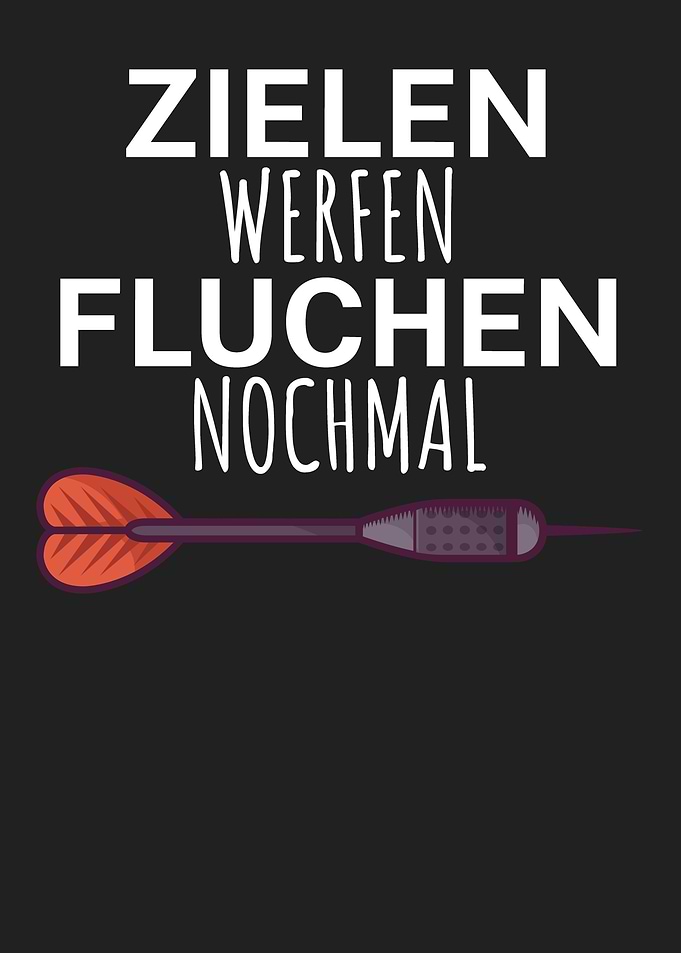 Darts Zielen werfen