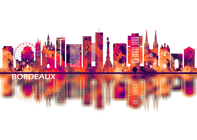 Bordeaux France Skyline