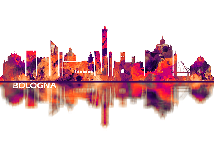 Bologna Italy Skyline