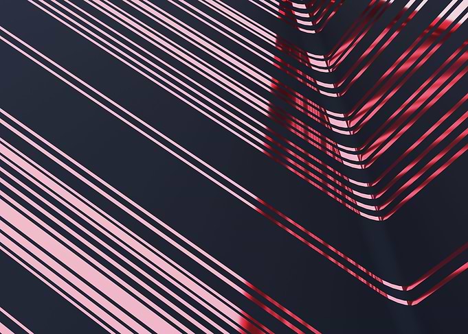 Abstract line metallic