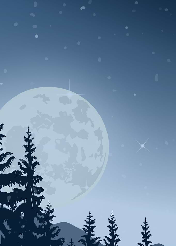 landscape super moon