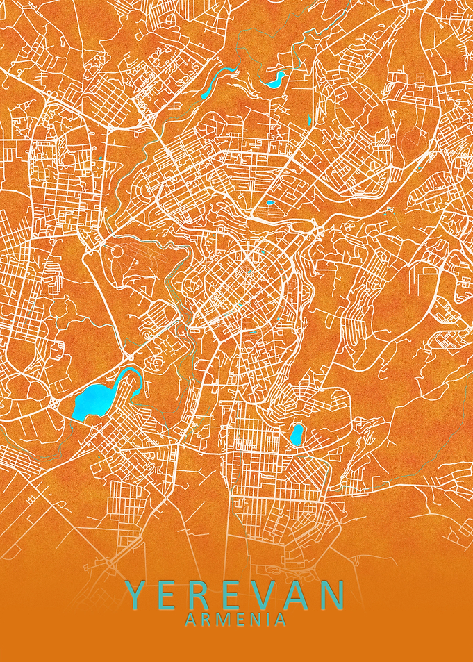 Yerevan Armenia City Map