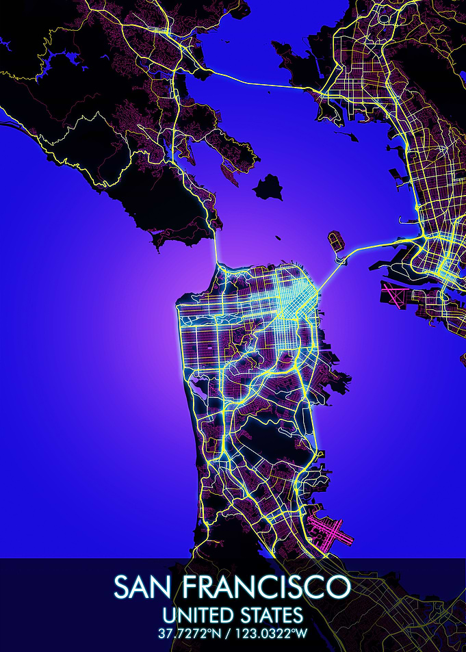 San Francisco City Map US