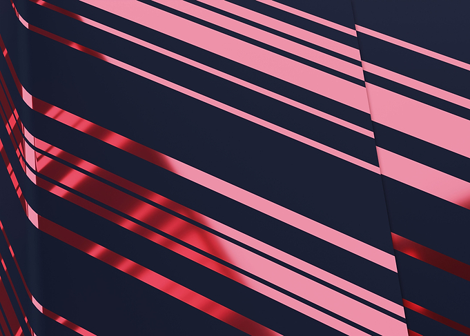 Abstract line metallic