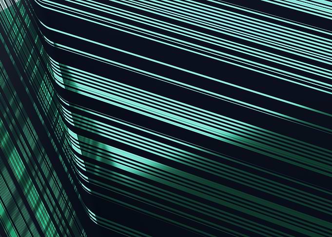 Abstract line metallic