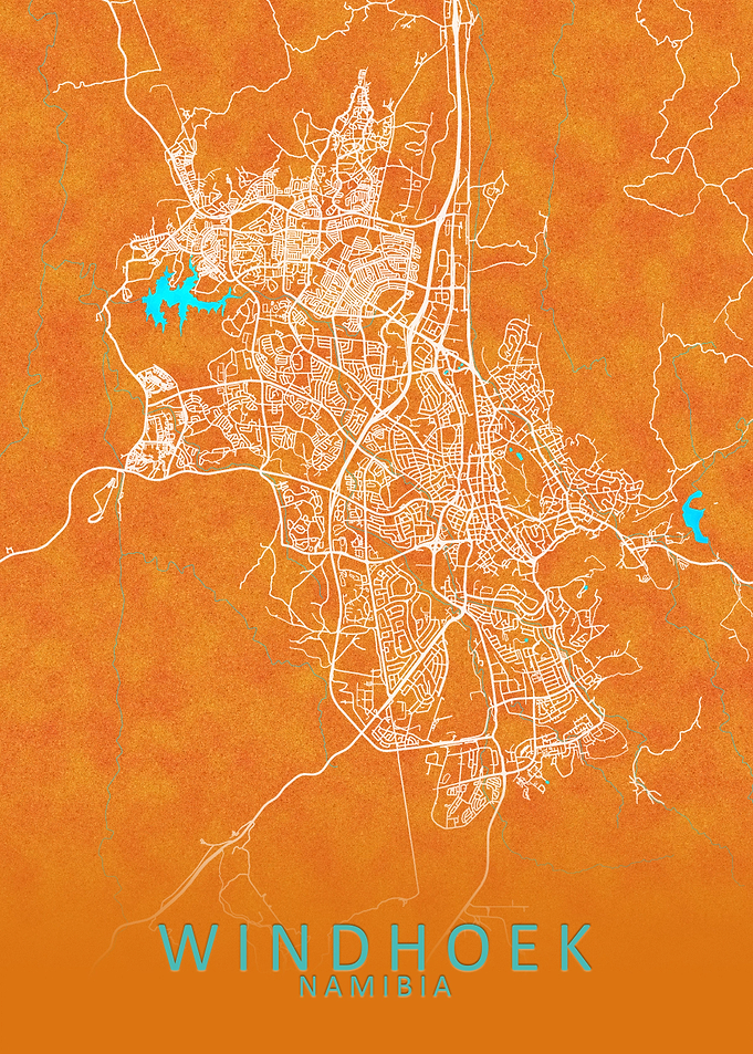 Windhoek Namibia City Map