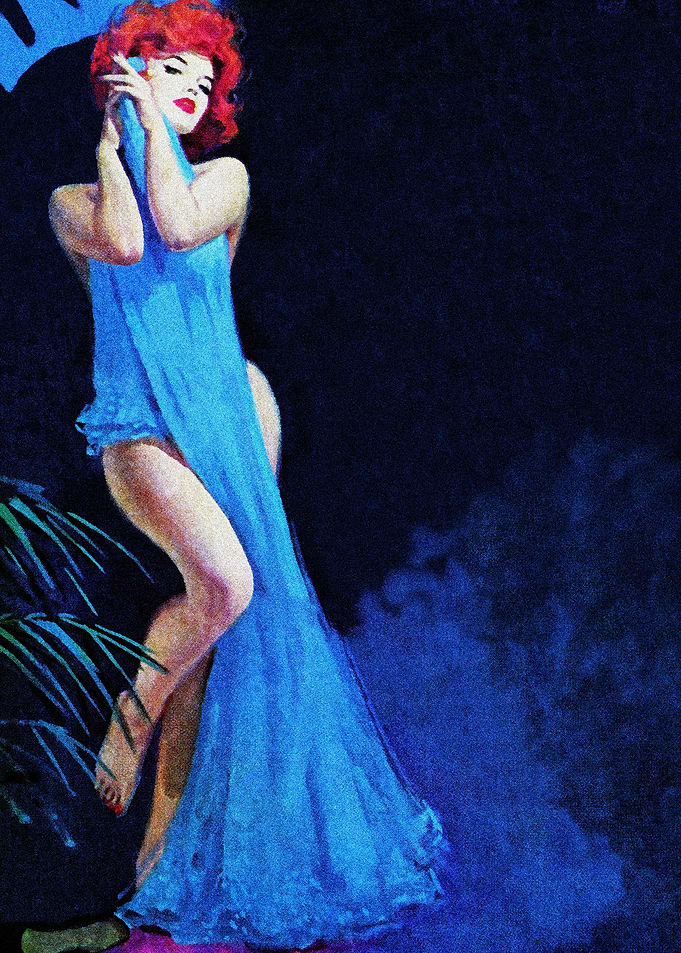 Redhead girl pulp cover