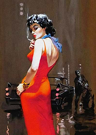 Lady in Red Pulp Cover Art