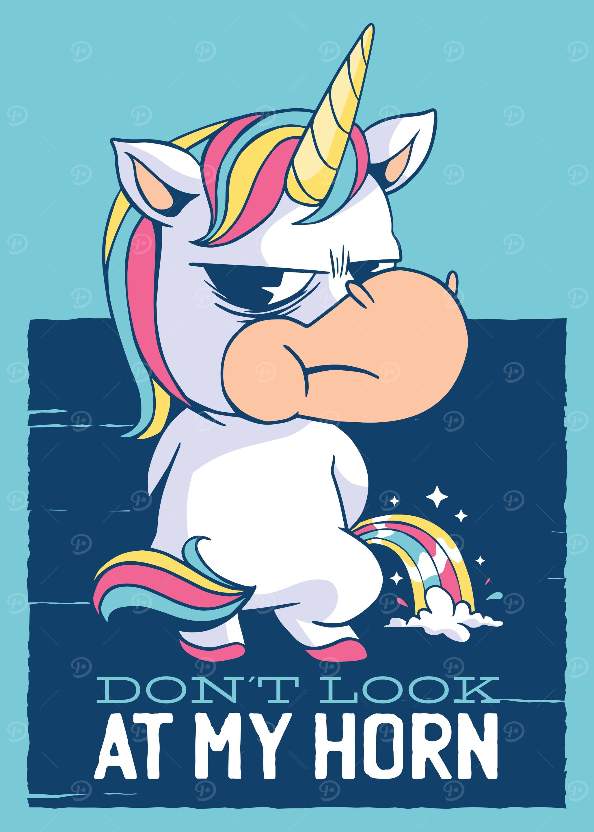 Unicorn Pees Rainbow