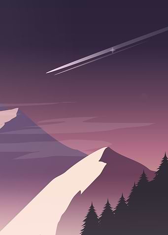 meteor on the hill