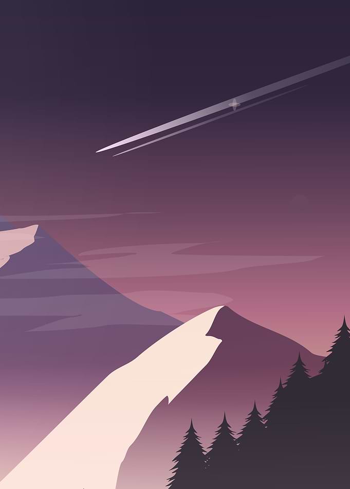 meteor on the hill