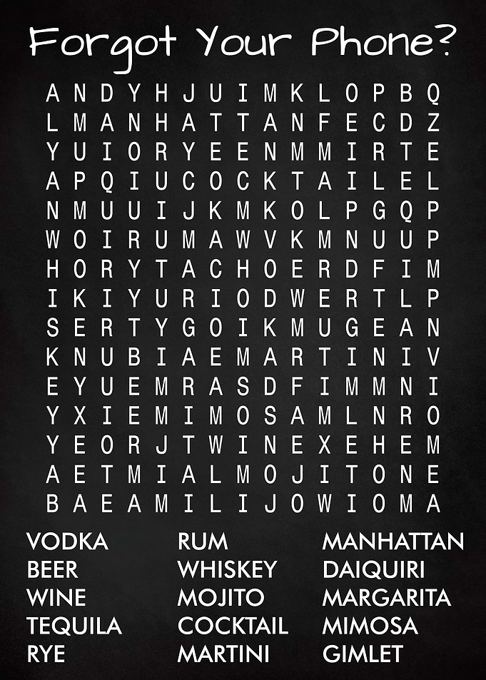 Forgot Your Phone Drinks