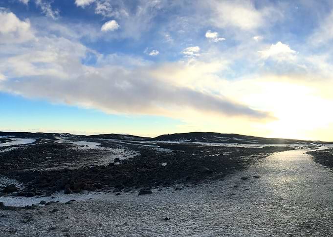 Icelnd ice desert