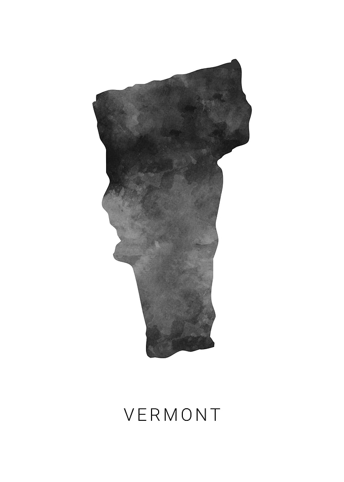 Vermont state map
