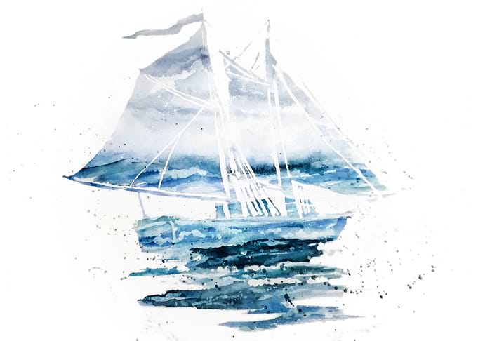 Watercolor Boat
