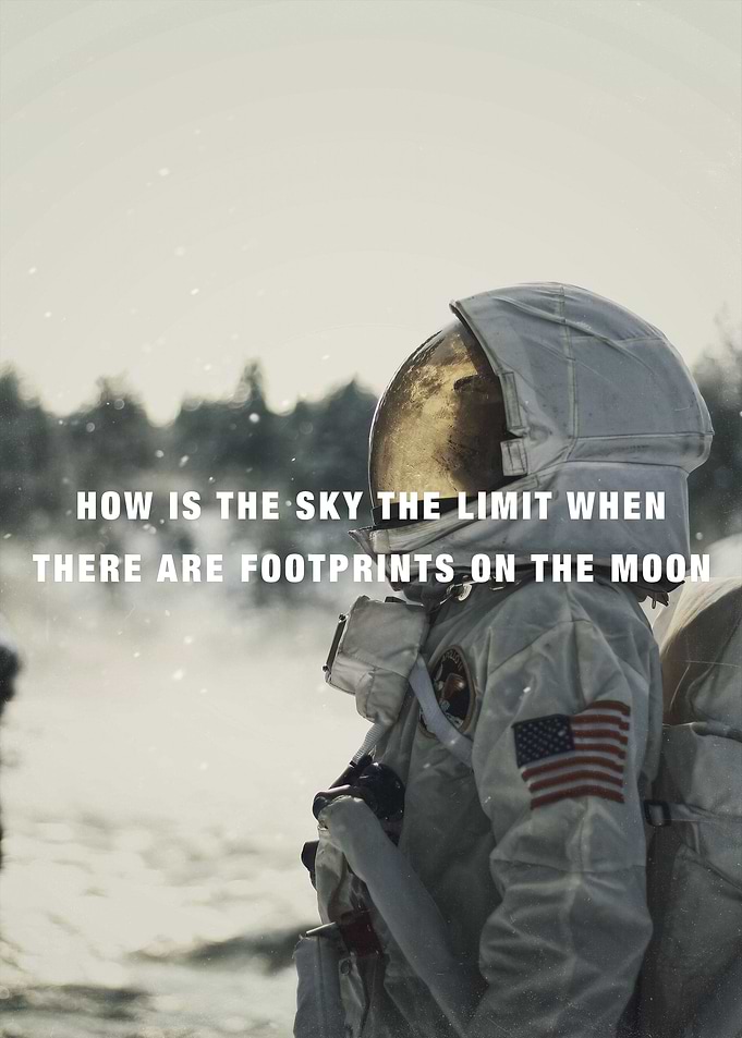 Foot prints on the moon