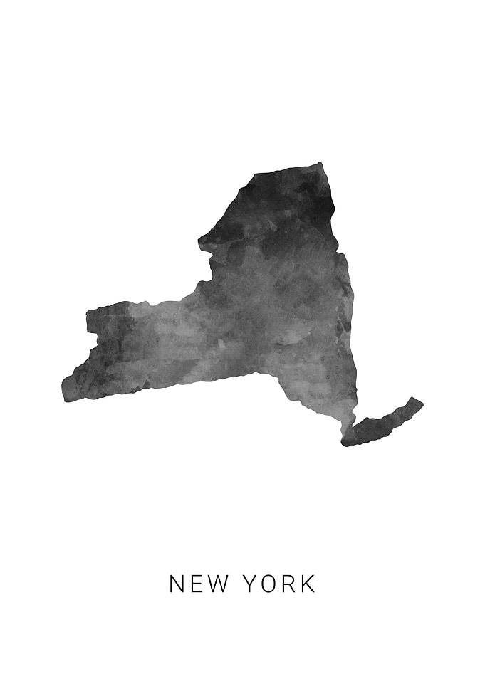 New York state map