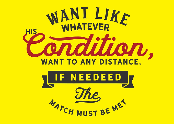 whatever his condition