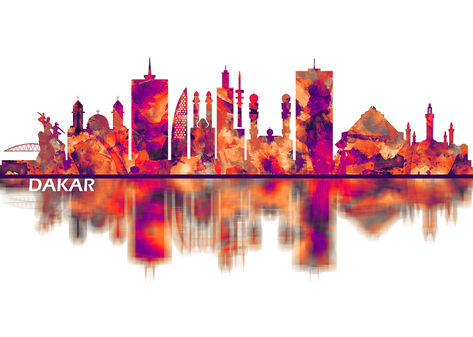 Dakar Senegal Skyline