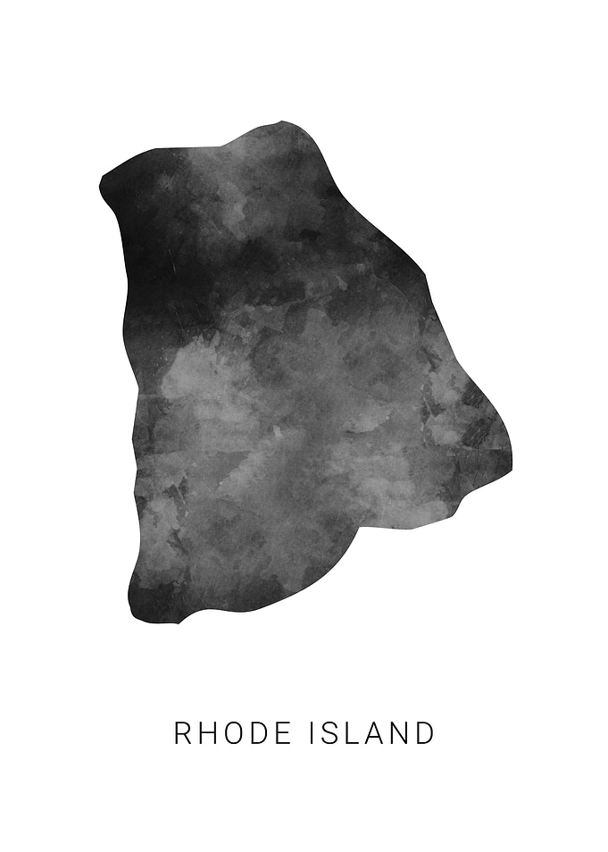 Rhode Island state map