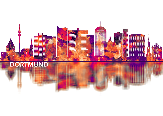 Dortmund Germany Skyline