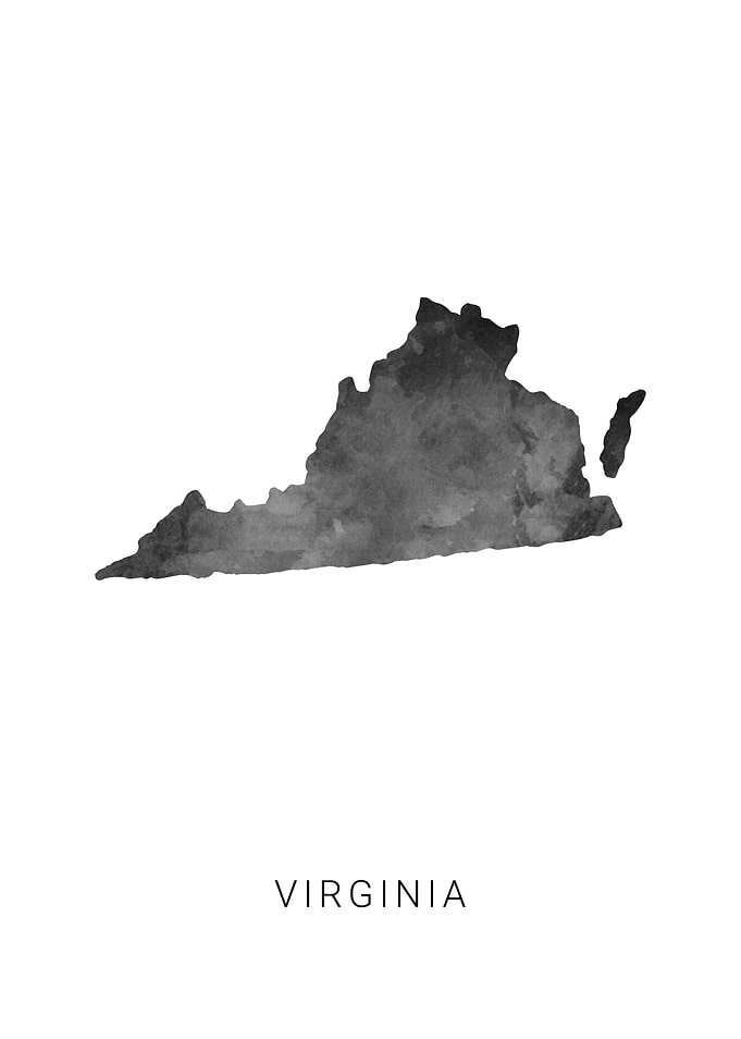 Virginia state map