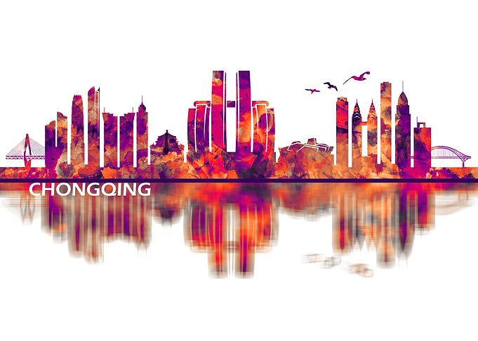 Chongqing China Skyline