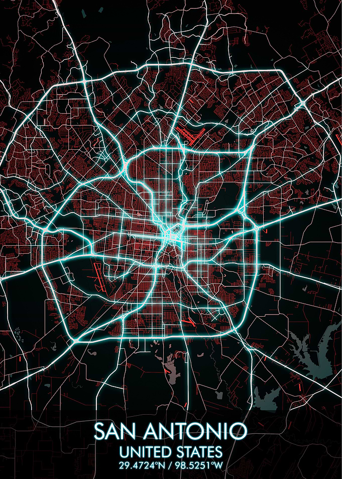 San Antonio City Map
