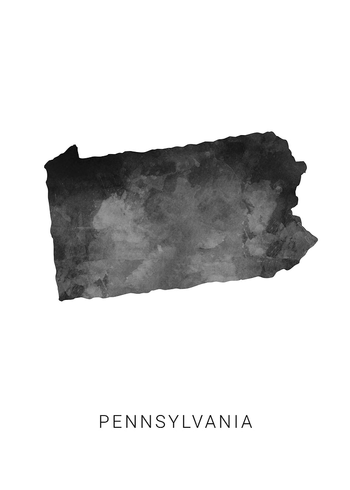 Pennsylvania state map