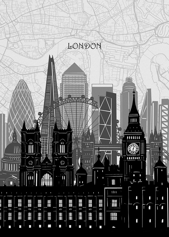 london cityscape map