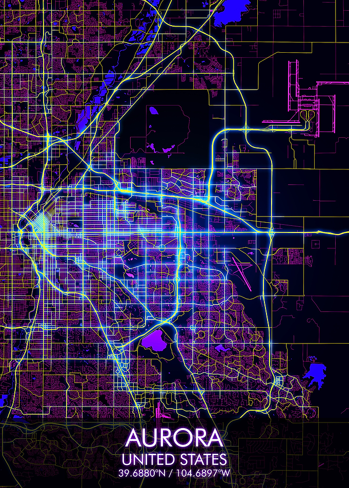 Aurora Night City Map
