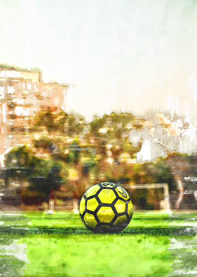 Soccer Ball On Pitch