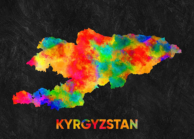 kyrgyzstan map