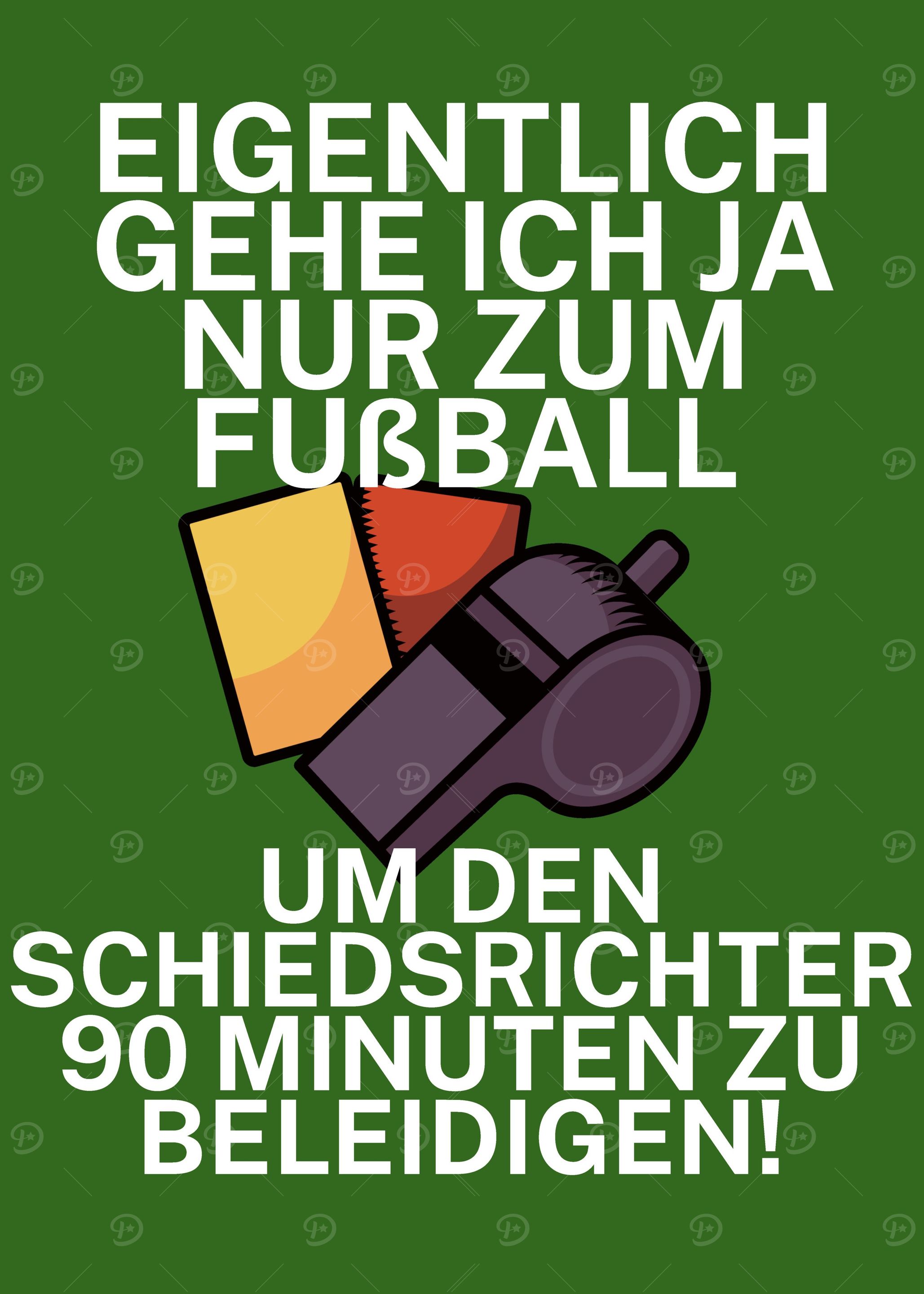 Schiri beleidigen Fussball