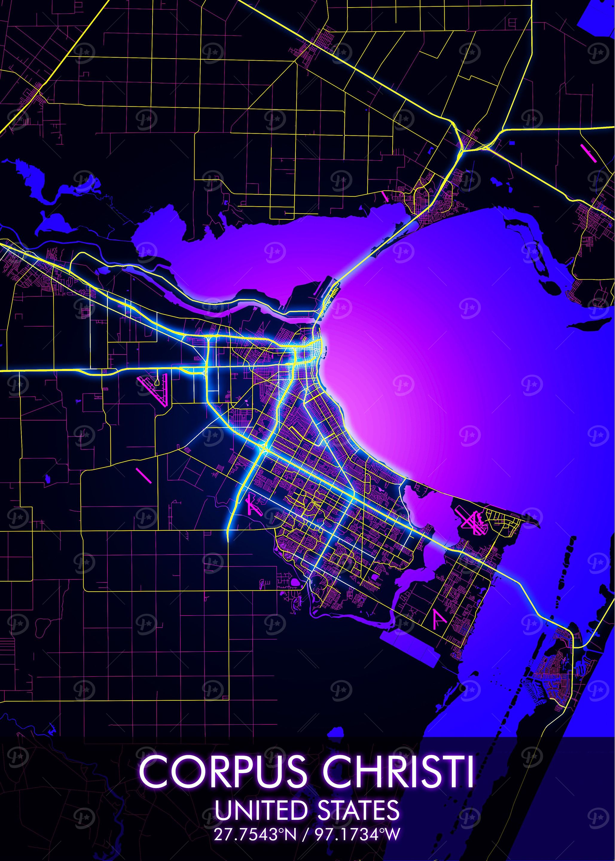 CORPUS CHRISTI City Map