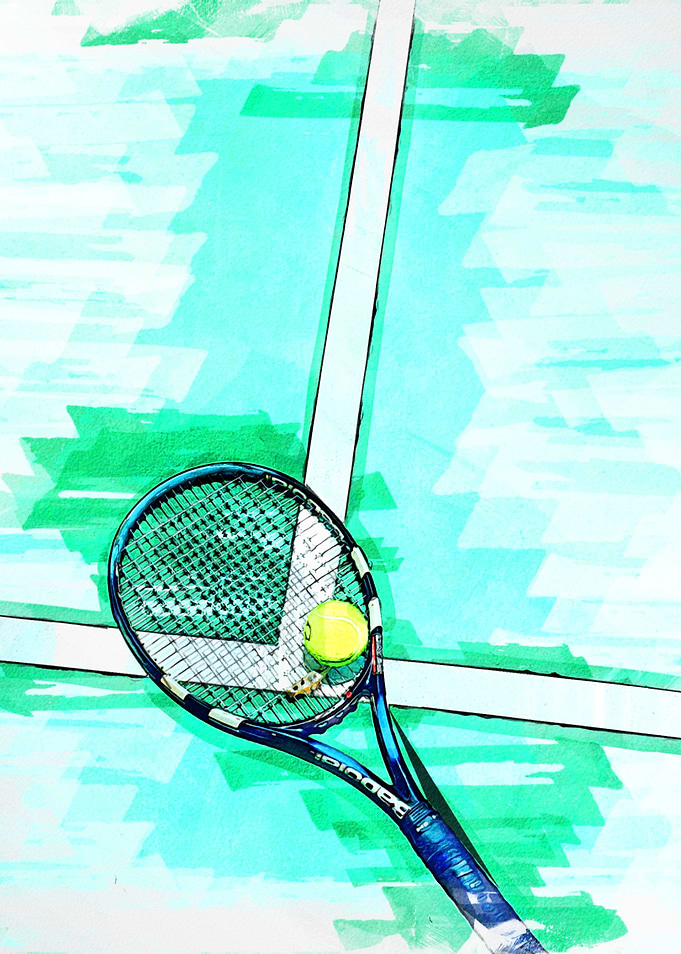 Tennis Ball And Racket
