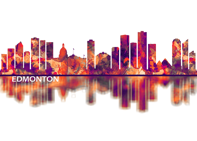 Edmonton Canada Skyline