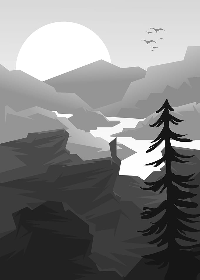 Minimalist grayscale