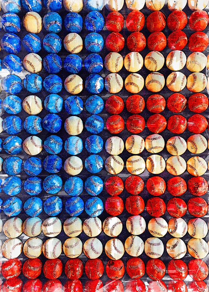 Baseball American Flag