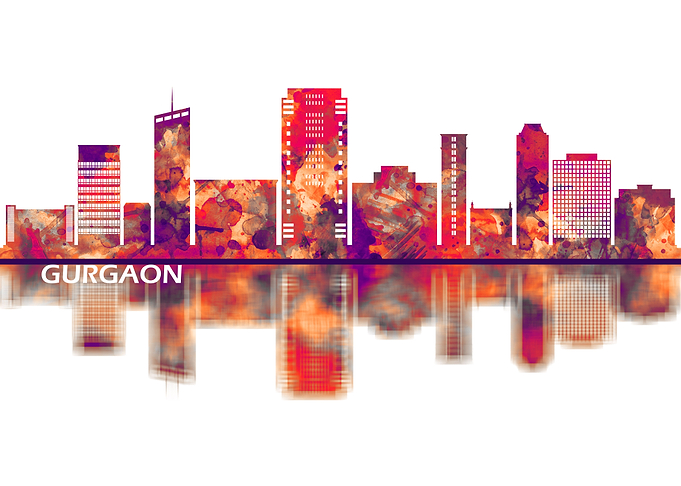 Gurgaon Haryana Skyline