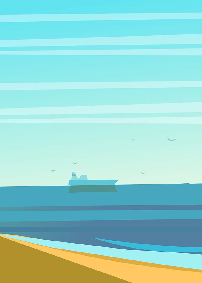 The coastline