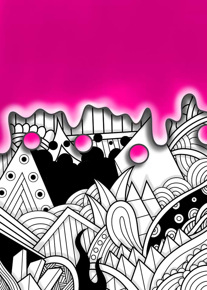 Dripping Paint and Doodles