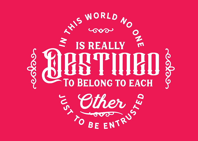 In this world no one